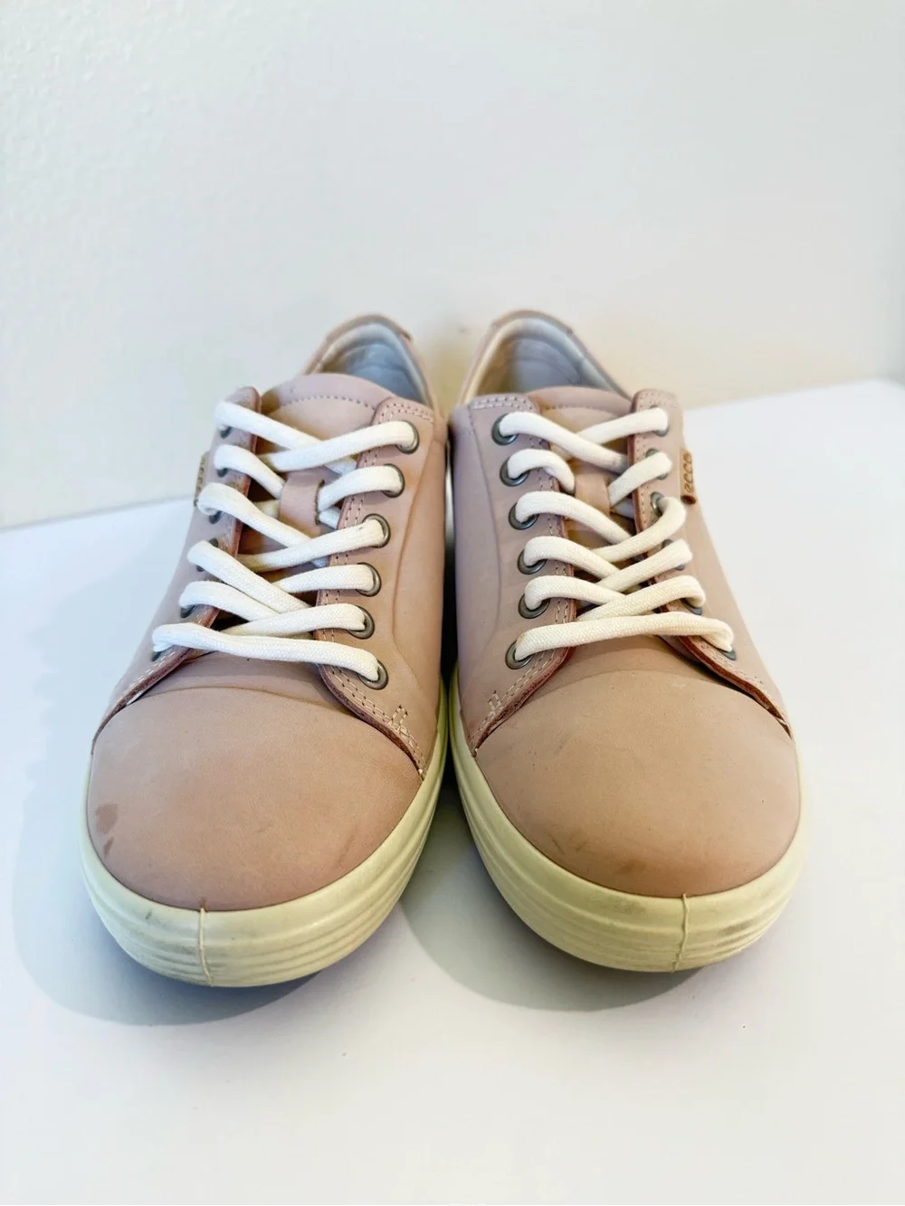 ECCO Soft Leather Sneakers Women’s US 8/EU 39 Blush Pink